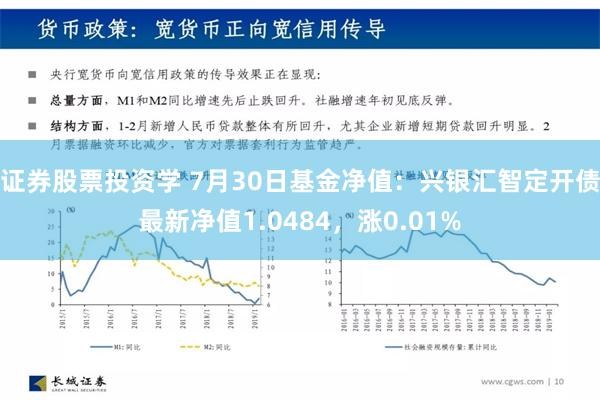 证券股票投资学 7月30日基金净值：兴银汇智定开债最新净值1.0484，涨0.01%