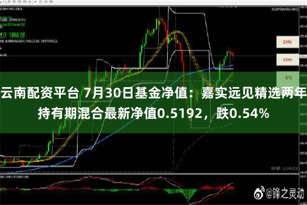 云南配资平台 7月30日基金净值：嘉实远见精选两年持有期混合最新净值0.5192，跌0.54%