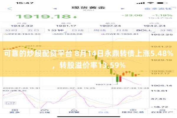 可靠的炒股配资平台 8月14日永鼎转债上涨5.48%，转股溢价率13.59%