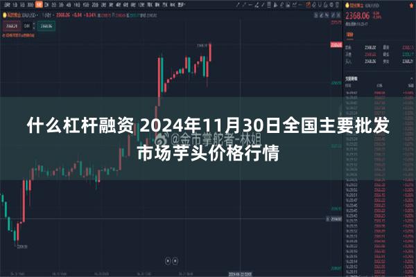 什么杠杆融资 2024年11月30日全国主要批发市场芋头价格行情